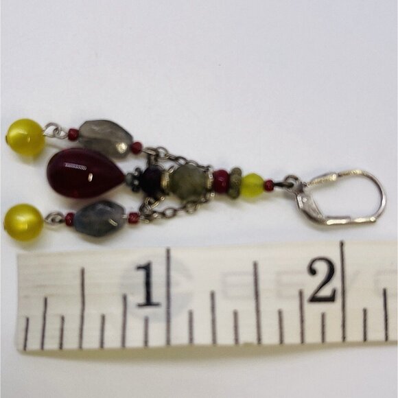 Joli Jewelry Chandelier Whimsy Fairy Earrings Crystal 30's Vintage Glass Gift - Picture 6 of 6